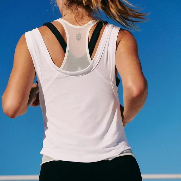 NWOT Tempo Double Vision tank by FP Movement from Free People in size Medium - Picture 2 of 10
